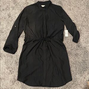Ann Taylor LOFT size medium NWT Black Long Sleeve Dress